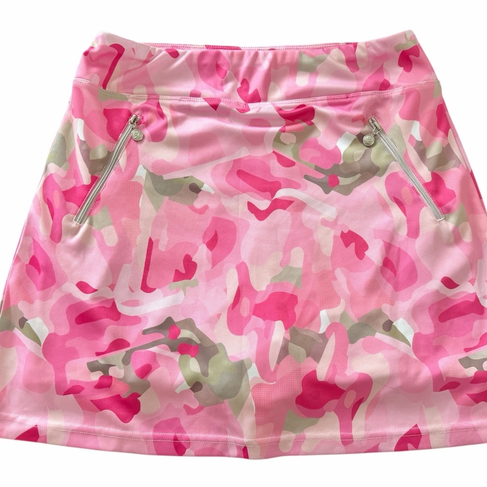 Daily Sports Pink and White Camouflage Skort
